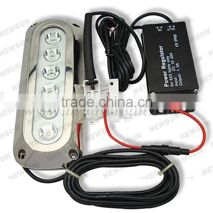 CE Certificated IP68 18W Waterproof LED Light For Swimming Pool/Sea Yacht