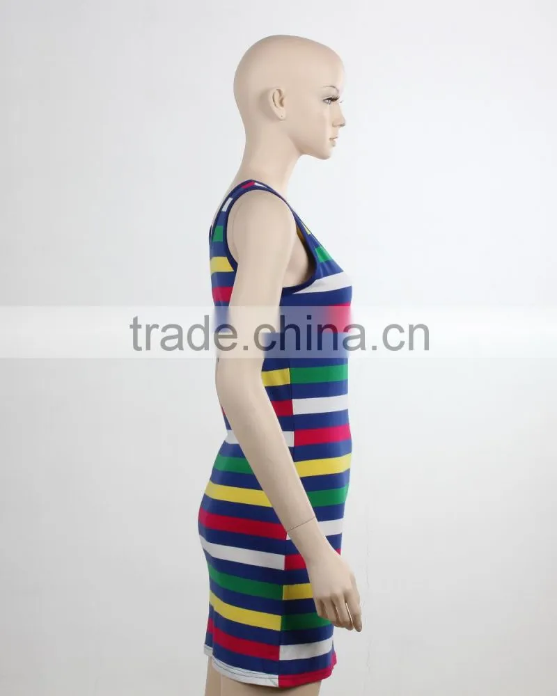 F5S15103 Women Fashion Design Fitness Dress Tank Top