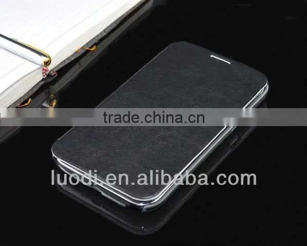 wholesale Leather flip case for samsung galaxy note 2 N7100