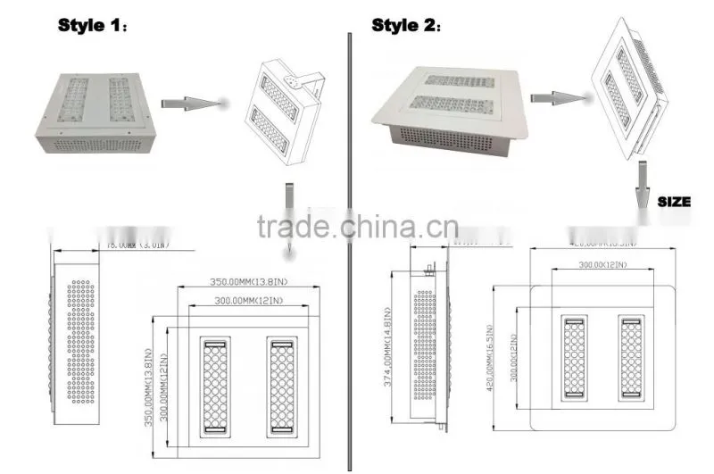 ip65 outdoor retrofit led canopy light fixture / waterproof ip65 gas station led canopy light