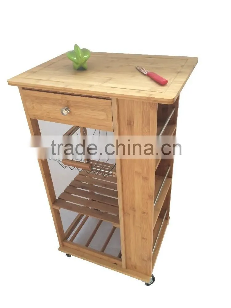 wooden kitchen trolley modern kitchen trolley bamboo