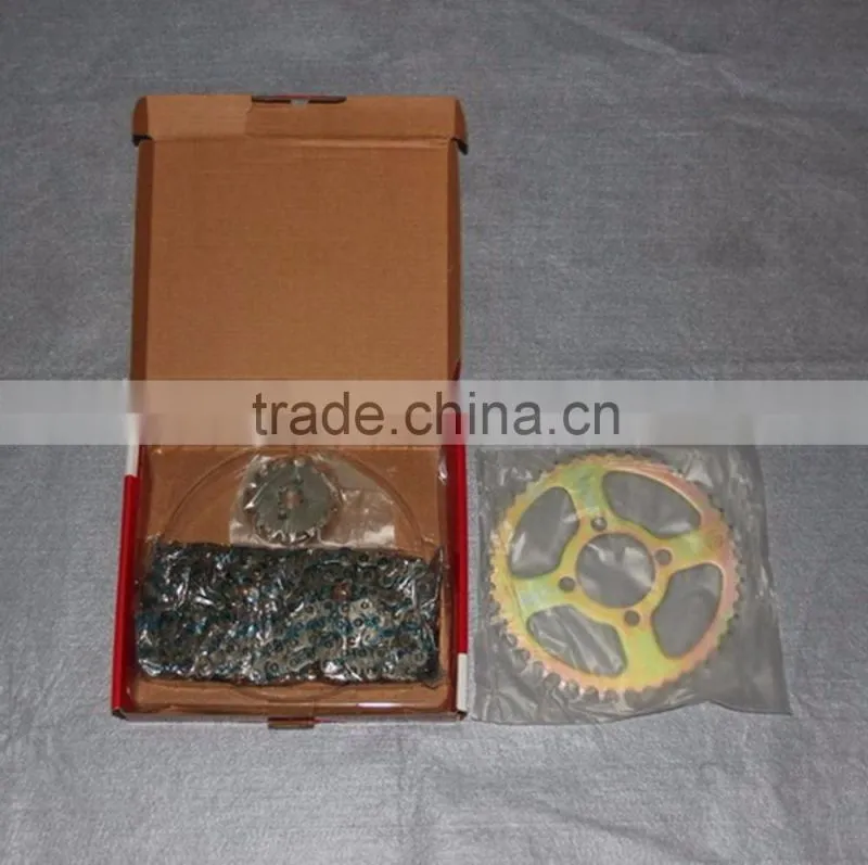 SCL-2014080013 100CC Boxer Motorcycle Chain And Sprocket Sets