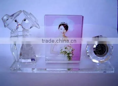 Fast color crystal frame for Valentine's Day