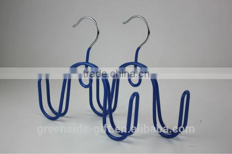 GS8113 PVC plastic coated metal shoes hanger