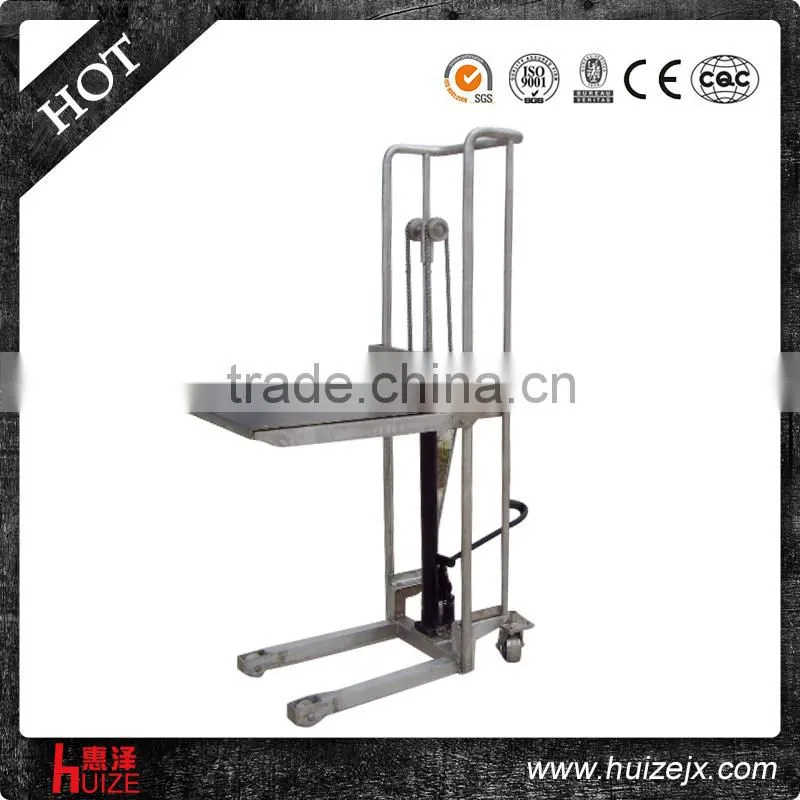 professional made 1.5t 1600mm hydraulic manual stacker