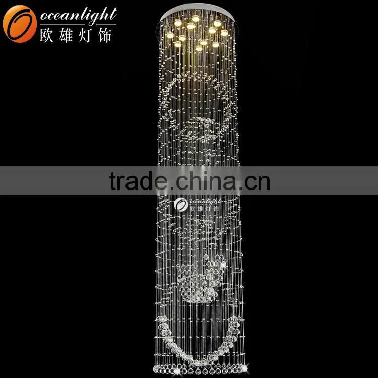 stair chandelier,modern crystal round chandelier OM88574-80 50