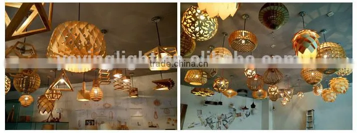 2015 popular modern pendant lamp wood pendant lamp,Wooden Pendant lamp