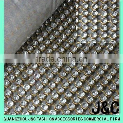 PP32 Metal Cup Chain with rhinestone for shoes and clothes/Strass