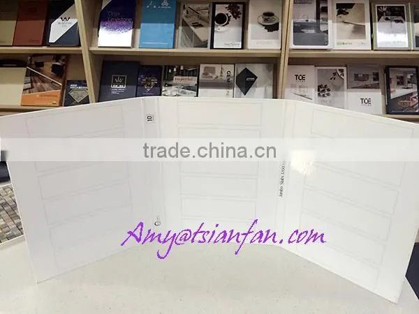 tile sample display folder paper sample book