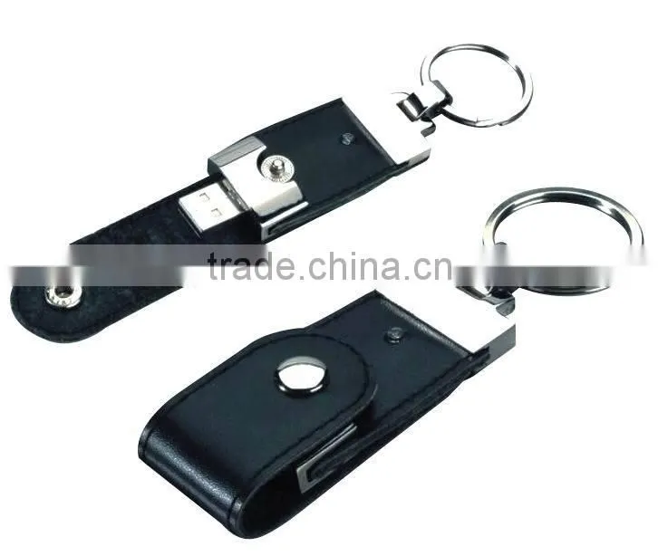 2015 promotional gift leather usb flashdrive, Customized logo leather usb flashdrive with full capacity
