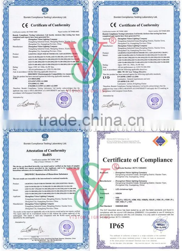 220-240V 10mm 5 stars round holiday led rope lighting