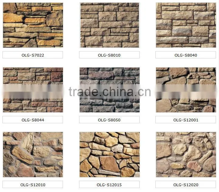 Faux stone for wall/garden decoration