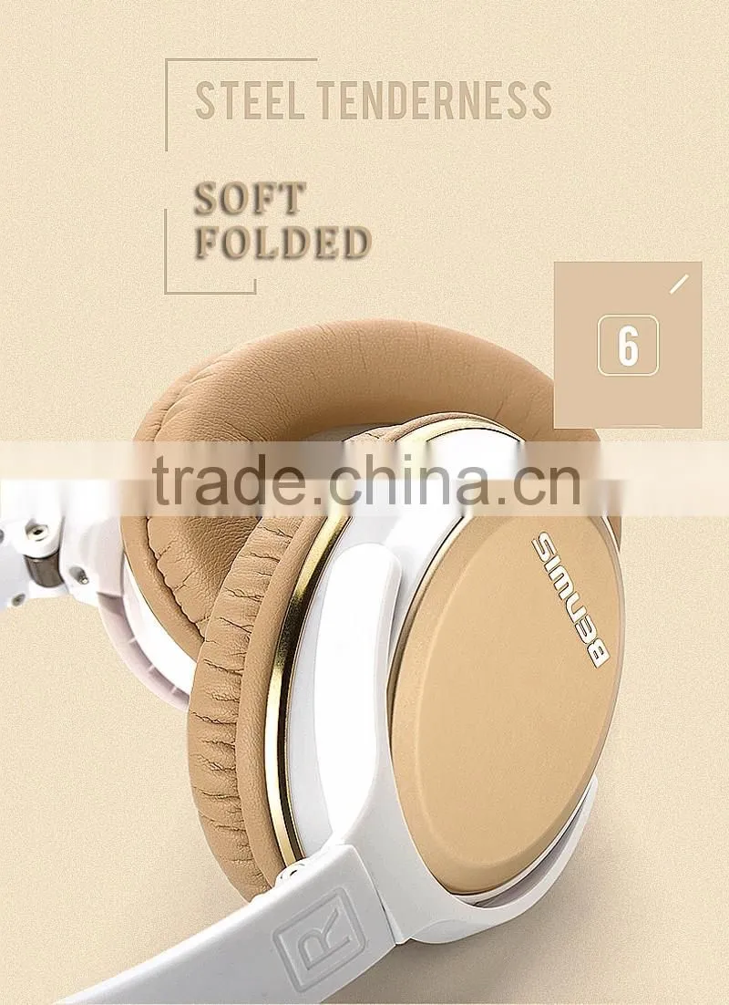 classic wired headphone with microphone stereo sound noise cancelling headphones with logo factory offer cheap price