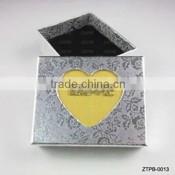 Wholesale Gold Love Heart Jewlery Gift Box ZTPB-0012