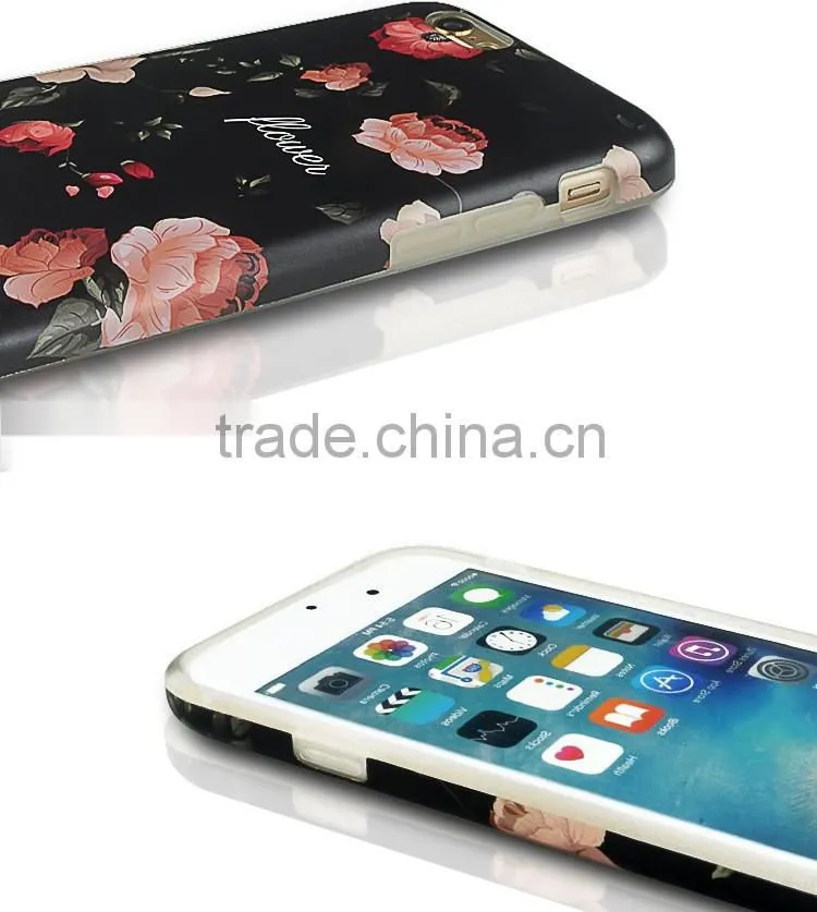 Pattern Fashion CMYK Spot-Color 1.5MM Rubber Soft Phone Cover Case Back Slim Skin For Iphone 6 6S