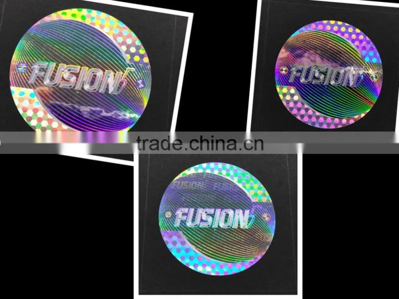 Famous designer design hologram 3d sticker with competitive price