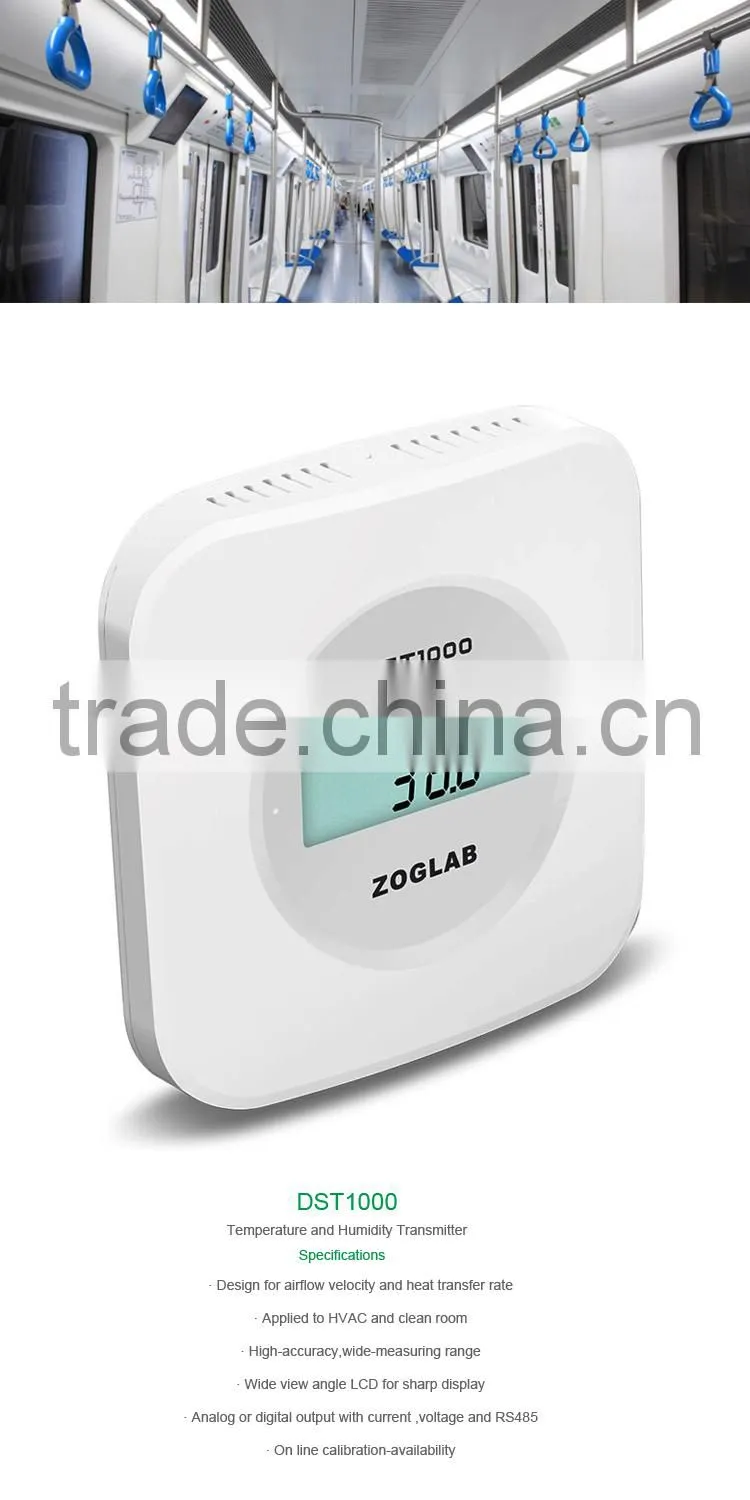 Wall Mount Temperature Humidity Meter Detector RS485 DST1000 Temperature Humidity Transmitter For HVAC