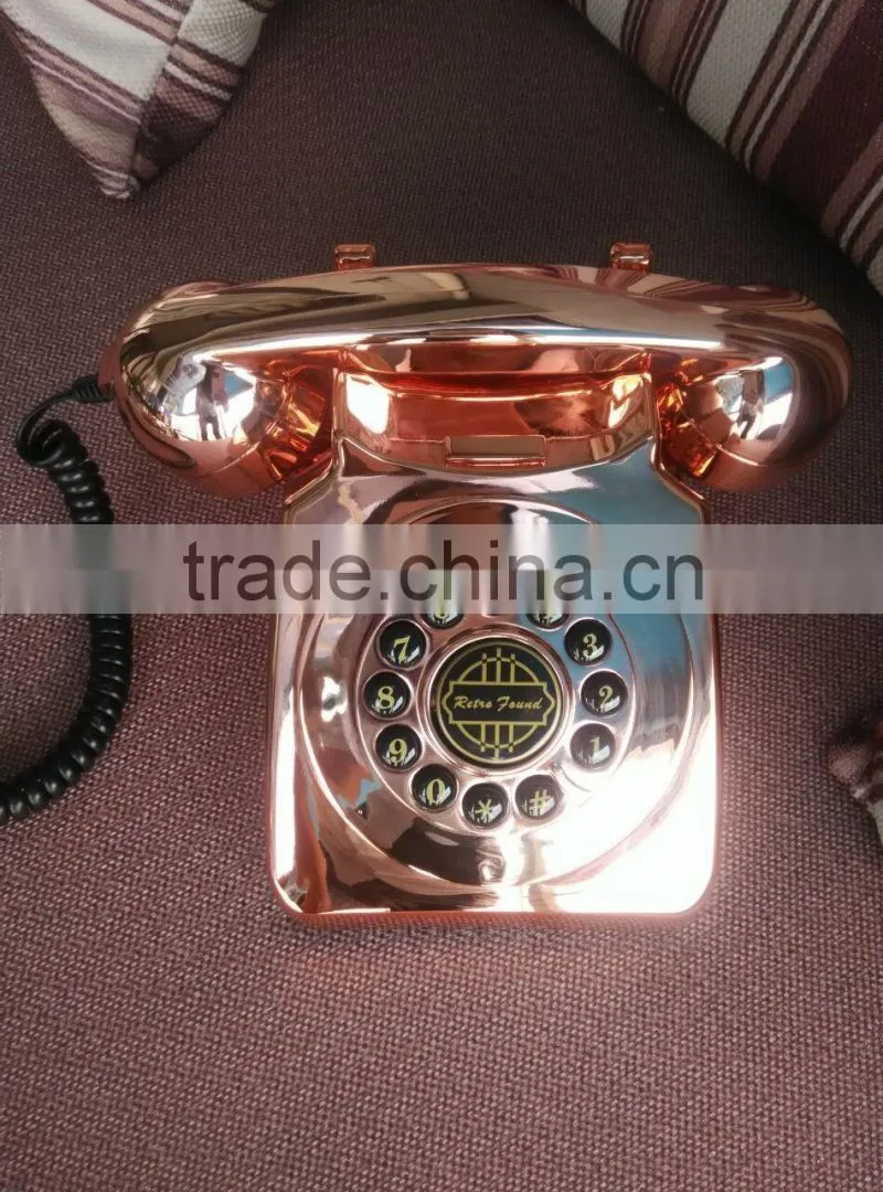 Gold Retro Telephone