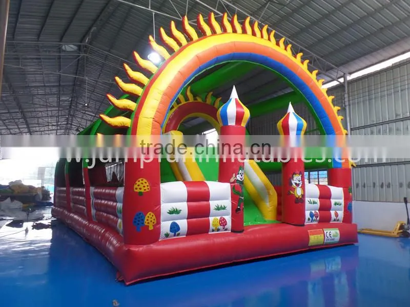 Giant Obstacle Course Inflatables entertainment park for commercial outdoor play park