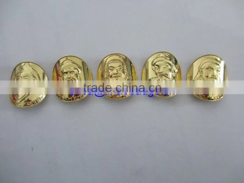 2015 Souvenir custom curve metal gold coins with your own fashion design