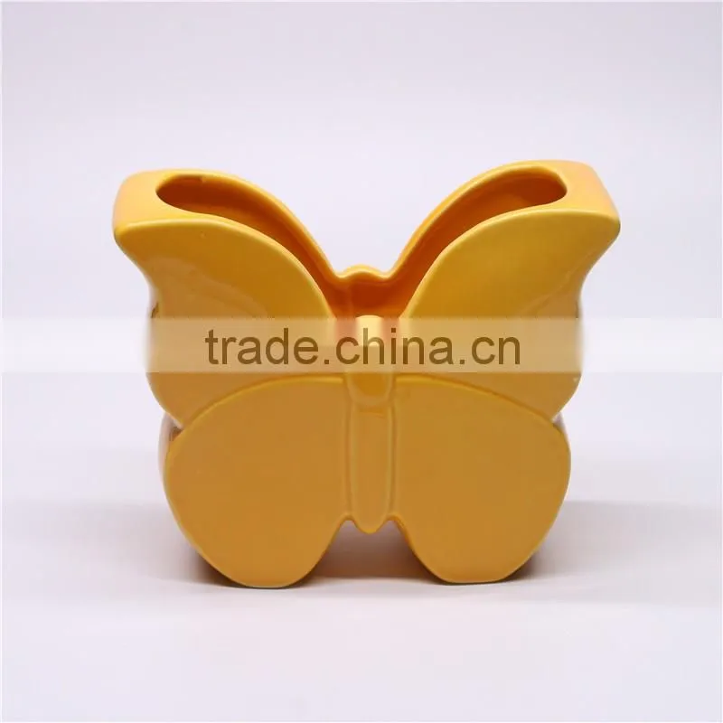 The butterfly decorative home ceramic flower pot