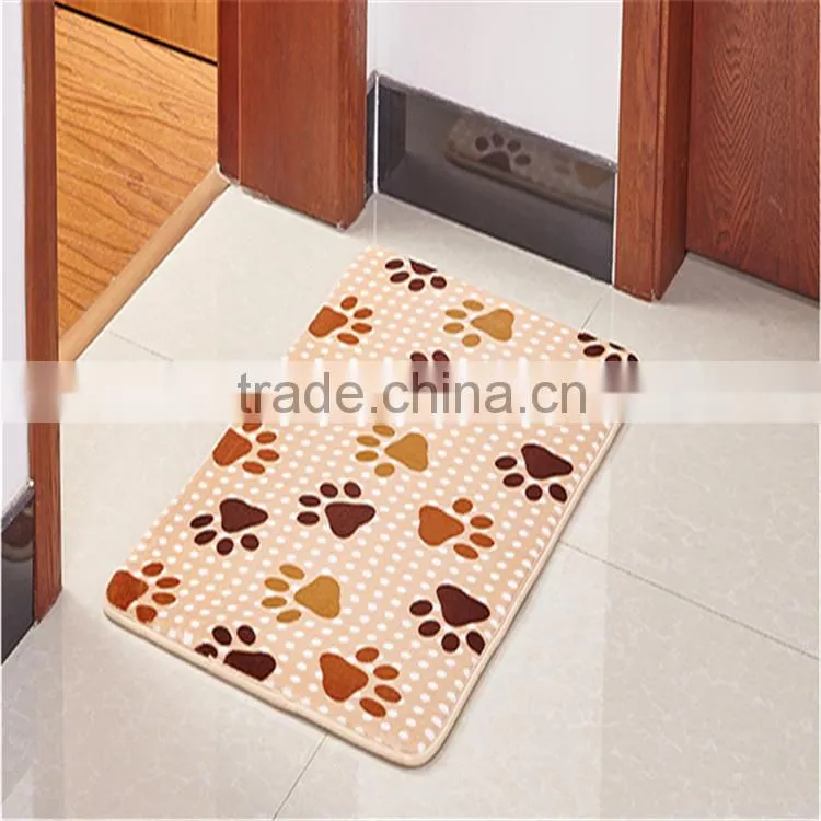 polyester antislip plain cheap fancy door mat