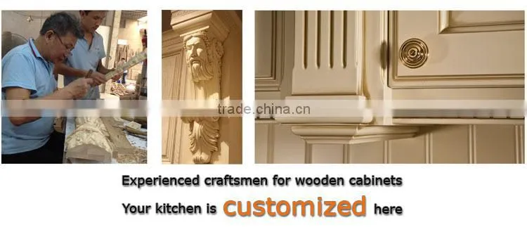 FREE 3D rendering prefab MDF kitchen cabinet with kitchen island