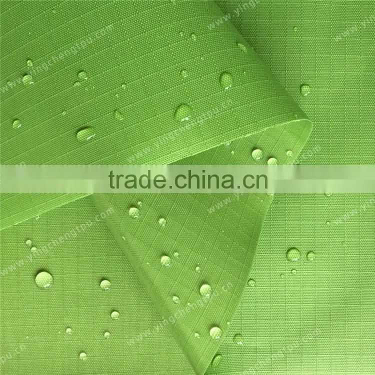 Eco-friendly TPU 420D Nylon Ripstop Fabric for Outdoor Waterproof Bags