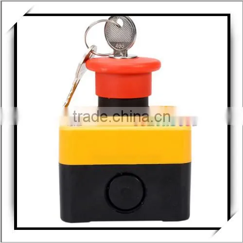 660V Red Sign Emergency Stop Push Button Switch & Key