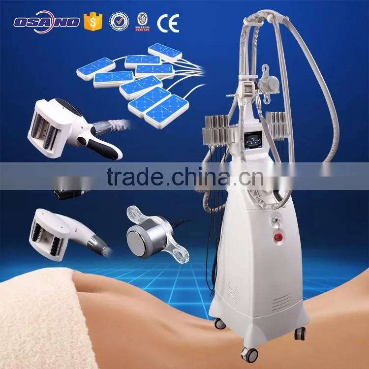 2015 Multi Functional 5-1 EMS Electrical Muscle Stimulator Vacuum rf Rollers Velashape Ultrasound Fat Cavitation Machine