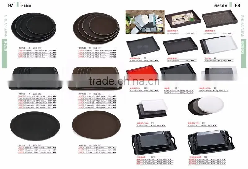 Factory Direct Non Slip Plastic Serving Tray With Fiberglass Art