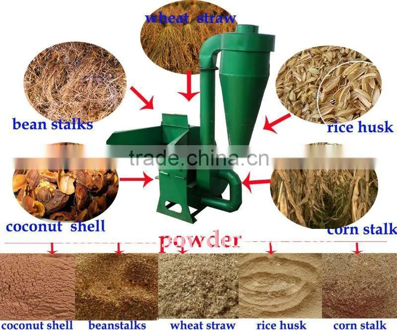 multifunctional small animal feed grain crusher, maize corn hammer crusher, straw crusher