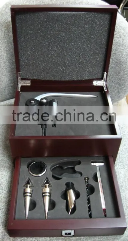 wooden box wine corkscrew set wine opener set