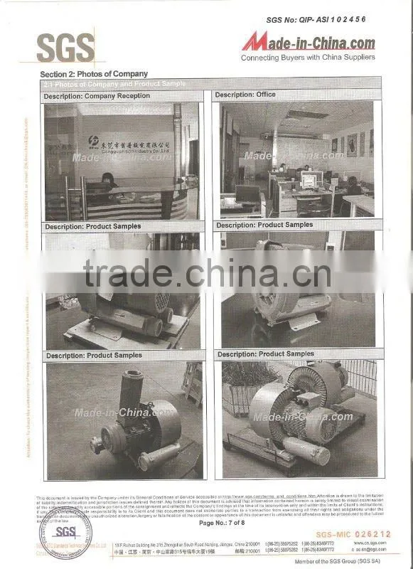 High Quality High Pressure HTB100-505 multi-stage Blower Manufacture