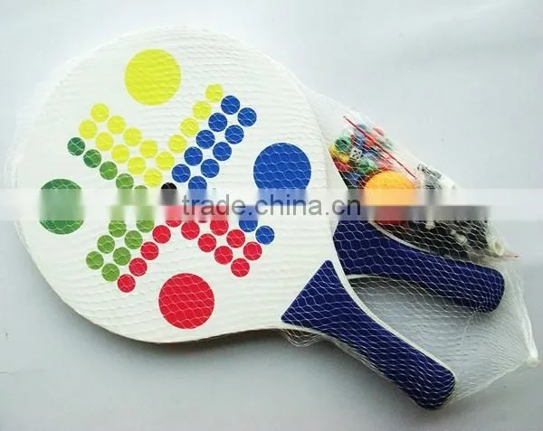 38*24*0.8cm wooden beach chess racket set game