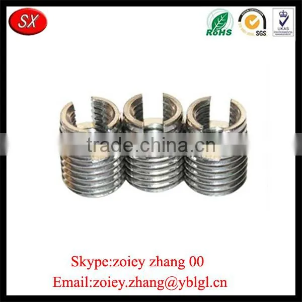 Chinese Supplier Precision Metal Plating Coarse Threaded Insert With ISO9001 Passed