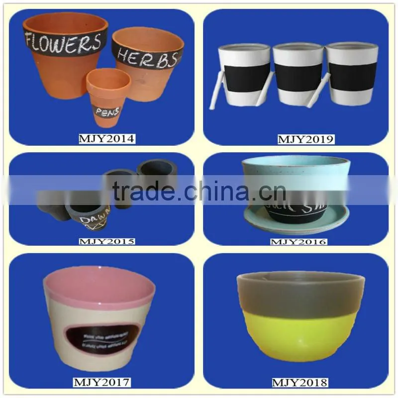 chalk flower pot