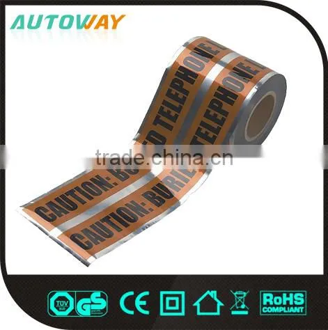 color printed underground detectable warning tape