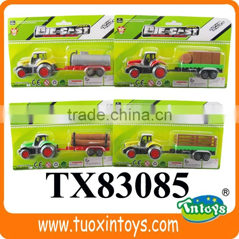 diecast metal toy truck and trailer
