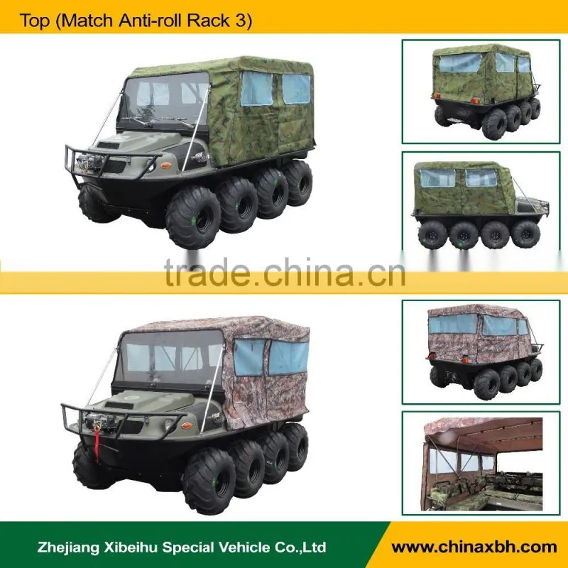XBH waterproof canvas Vehicle top frame for amphibious vehicle 8X8-2 parts accessary