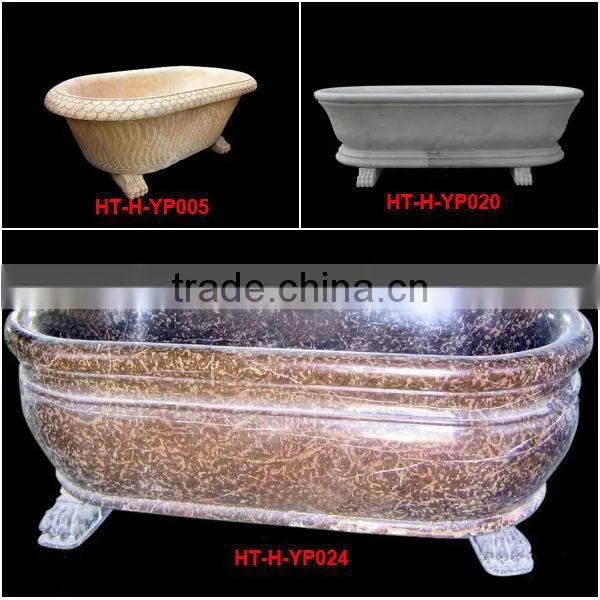 Natural Stone Freestanding Oval Bathtub for Sale