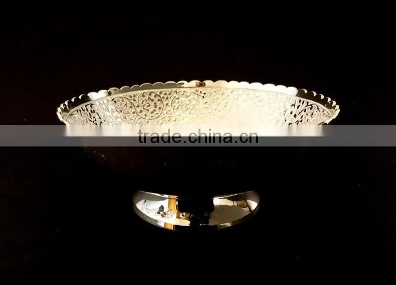 Promotional gift, corporate gift, beautiful wedding gift gold plated brass bowl spoon set