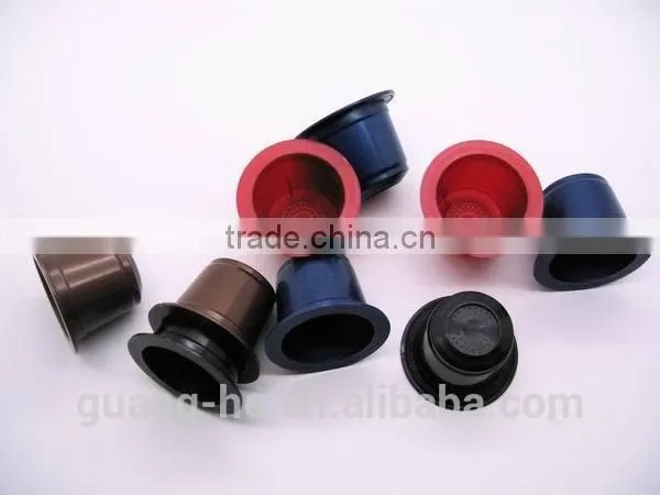 PLA plastic nespresso coffee/cafe capsules packing cups, biodegradable non-toxic packaging for coffee