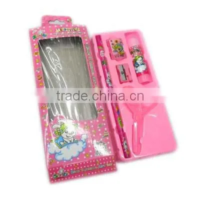 pencil ballpen eraser ruler back to school set in color box