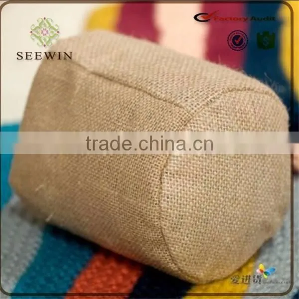 high quality indoor decoration burlap sack fabric plant pots