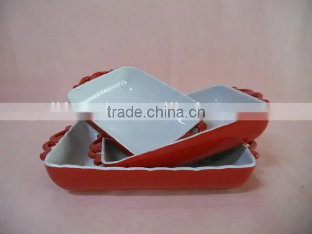 ceramic bakeware with solid color