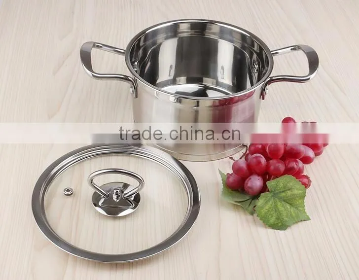 High quality stainless steel stock pot with mirror polish