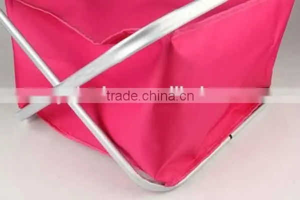 Foldable storage basket With Aluminum Tube LAUNDRY BASKET