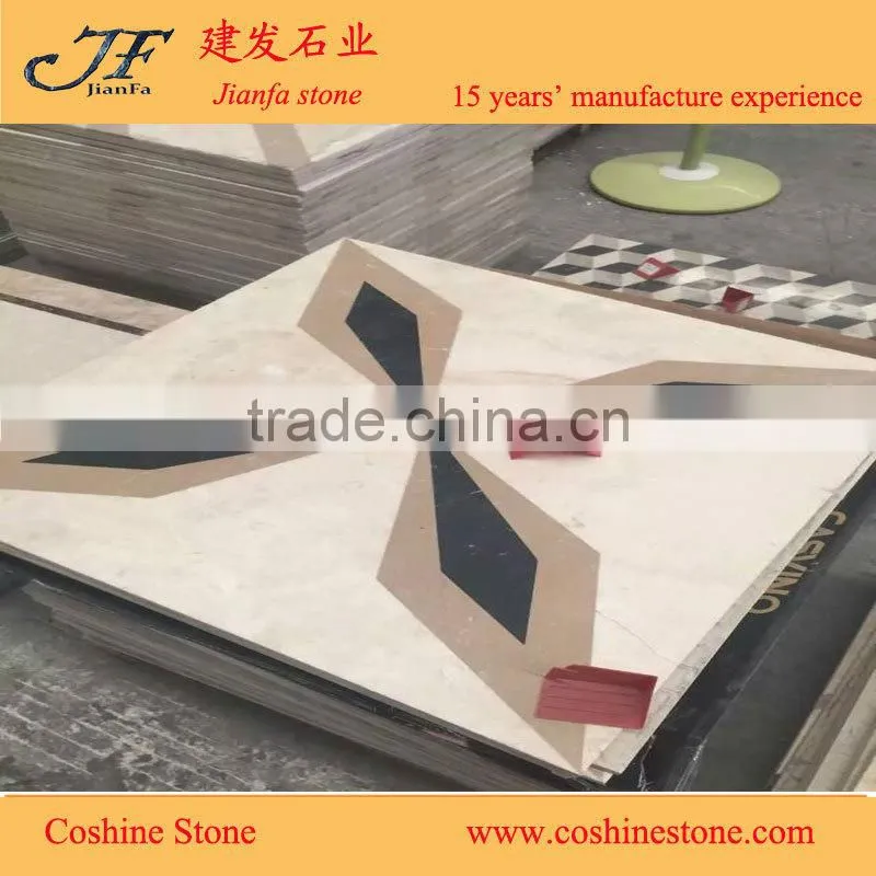 popular luxury hotsale meddalion marble water-jet pattern for hotel&villa project design
