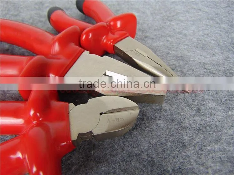 VDE plier set combnitional plier Diagonal Cutting Plier Insulation tools Heavy Duty